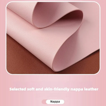 Kawaii Nappa Leather Steering Wheel Cover 🎀✨ | Cute & Stylish Universal Car Accessory for All Seasons 🚗💖