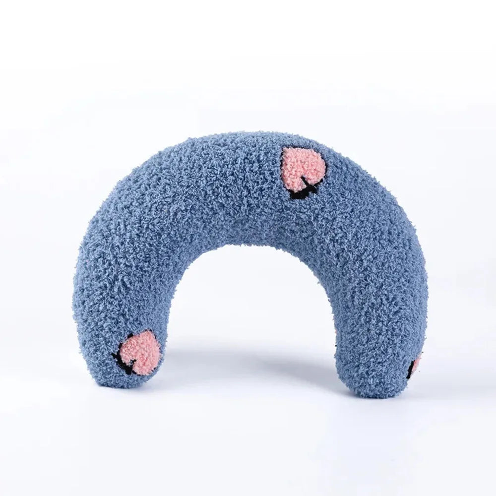 🐾 Cozy Cuddle Cloud 🌙 U-Shaped Pillow for Purrfect Pet Dreams 🐶🐱