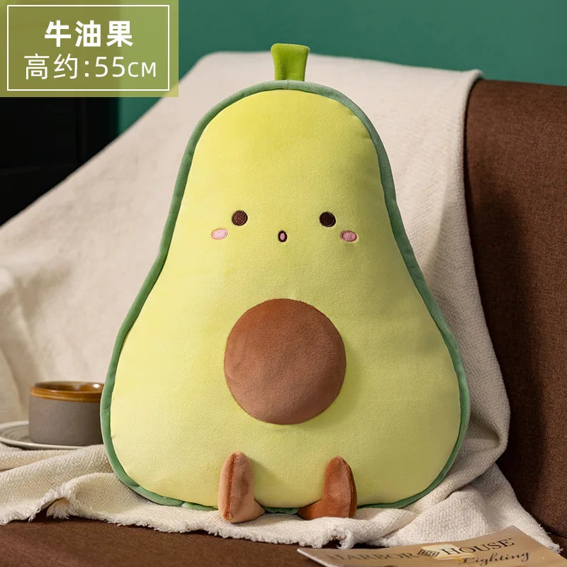 🍌 Plushy Fruit Friends: Adorable Avocado, Banana & Mushroom Pillows! 🌟🥕