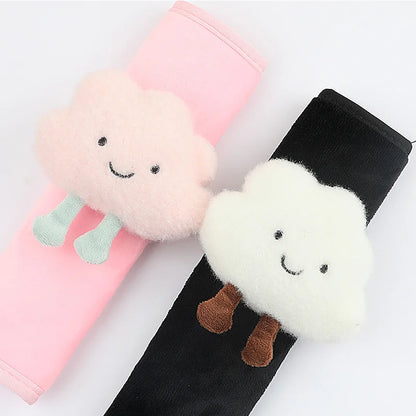 Kawaii Cloud Seat Belt Cover 🌈✨ - Cute Cartoon Harness Cushion for Kids & Adults 🚗💖