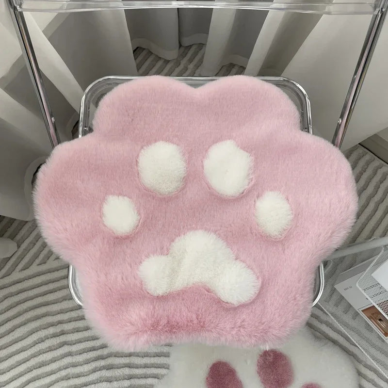 Kawaii Cat Paw Plush Car Seat Cushion 🐾✨ | Cozy Heating Comfort for All Seasons! 🐱❤️