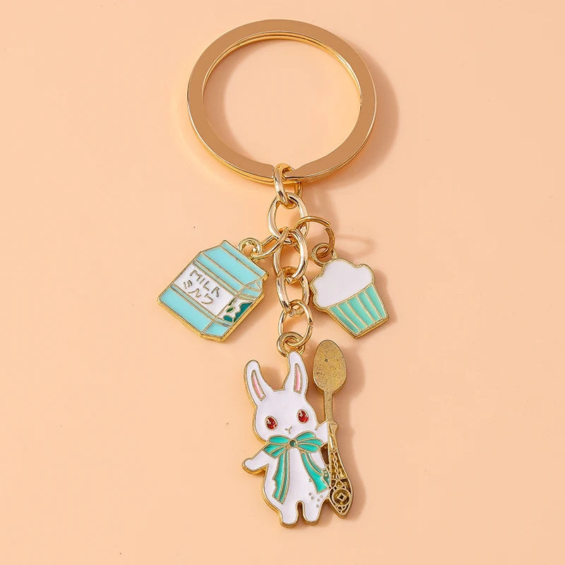 Kawaii Unicorn Horse Enamel Keychain 🦄✨ | Cute Metal Key Ring Pendant for Women & Girls | Perfect DIY Gift for Handbags & Car Keys 🎁💕