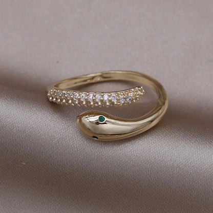 Kawaii Love Crystal Ring 💖✨ - 14K Gold Plated Heart Design for Elegant Daily Wear! 🌟💍