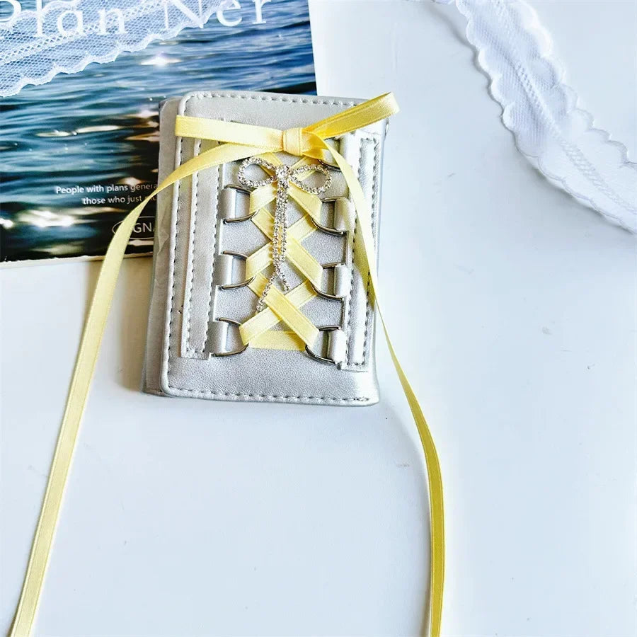 Kawaii Bow Mini Wallet for Women 💖✨ | Cute PU Leather Coin Purse in Y2K Style 🌈 | Adorable Casual Accessory 🎀