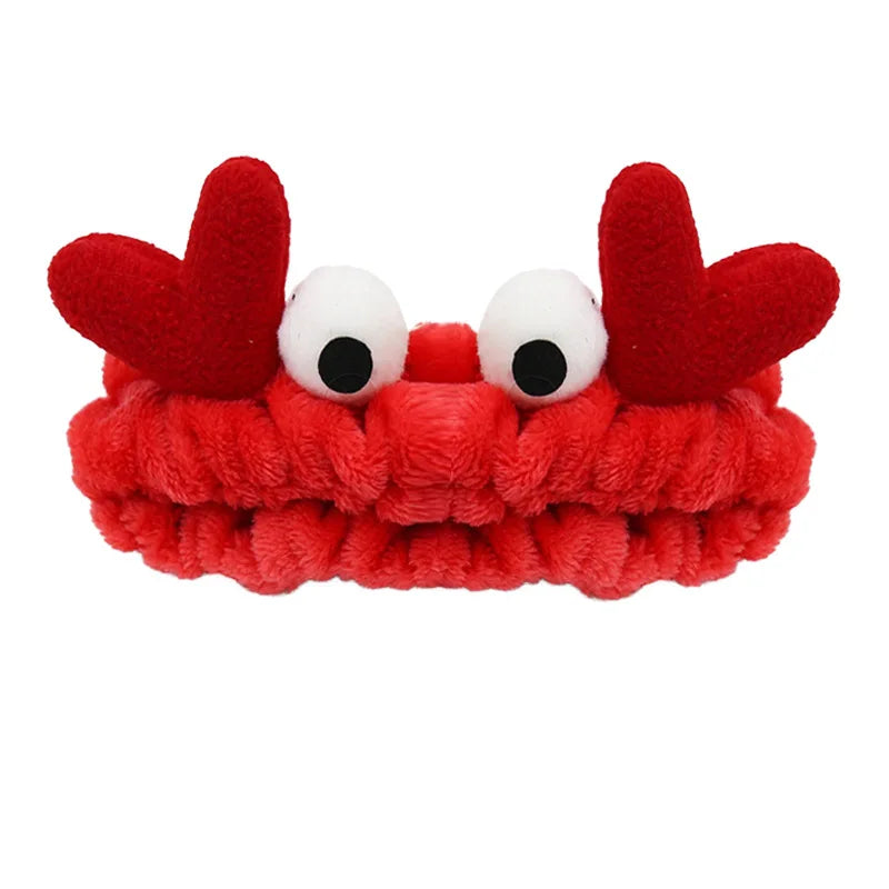 Women Wash Face Makeup Soft Coral Fleece Elastic Headband Head Wrap Cute Rabbit Bow Animal Ears Hairband Girl Hair Accessories