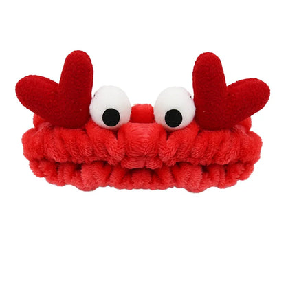 Women Wash Face Makeup Soft Coral Fleece Elastic Headband Head Wrap Cute Rabbit Bow Animal Ears Hairband Girl Hair Accessories