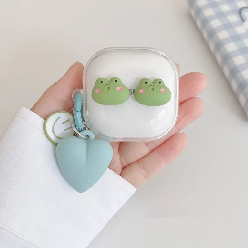 🥰 Adorable Cartoon Earbud Case 🎀 for Samsung Galaxy Buds | Cute Silicone Cover with Bracelet Charm 🌟 - Pixie Quill