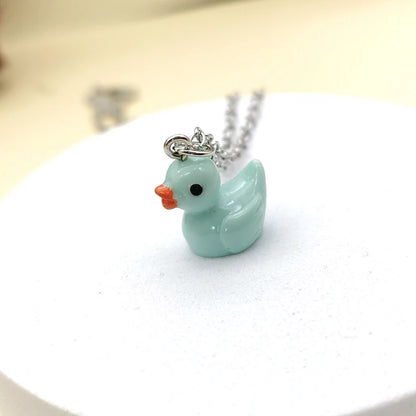 Kawaii Yellow Duckie Pendant Necklace 🦆✨ - Cute Handmade Choker for Girls & Women! 🐥💕