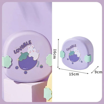 Kawaii Bento Lunch Box 🐸💕 - Adorable Leakproof Food Container for Kids & Toddlers | Perfect for School, Picnics & Travel! 🍱✨
