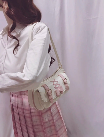 Kawaii Chic Bow PU Shoulder Bag 🎀✨ | Cute Crossbody for Trendy Women 🌸💕