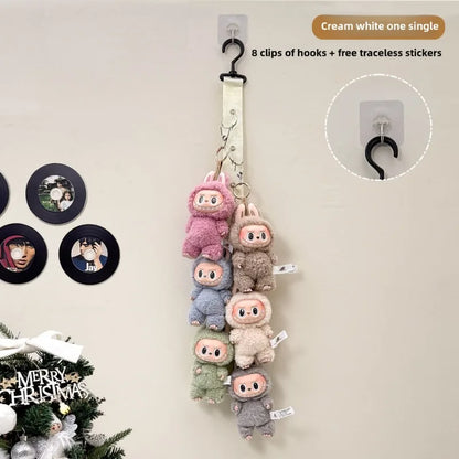 Pastel Plush Doll Wall Shelf and Storage Organizer 🧸🎀