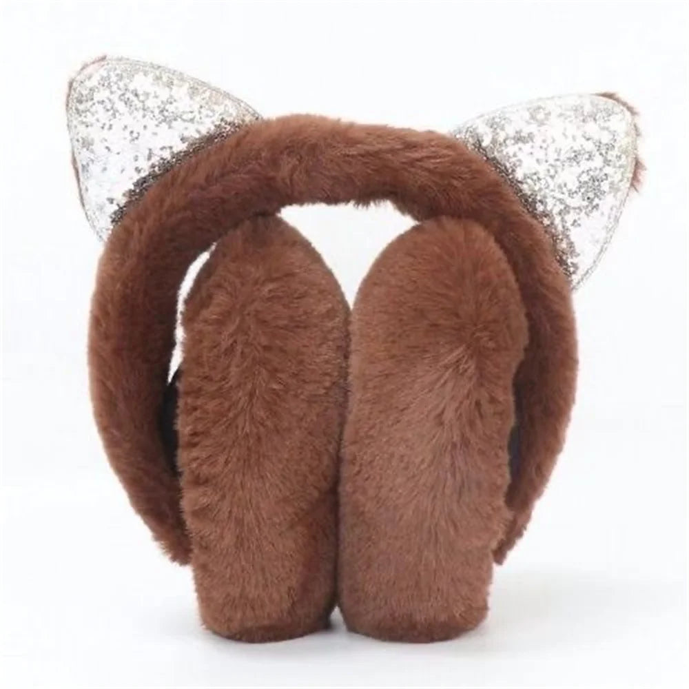 Kawaii Cat Ear Plush Earmuffs 🐾❄️ Cozy Warmth for Girls & Kids!