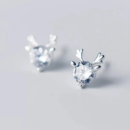 Delicate Snowflake Charm Stud Earrings Women Christmas Gift Crystal Zircon ❄️✨