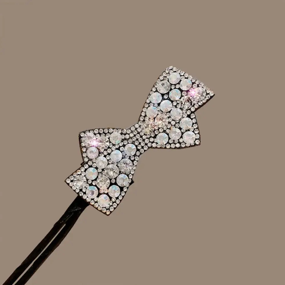 Kawaii Butterfly Hair Bun Maker 🦋✨ Cute DIY Styling Tool for Girls - Velvet & Pearl Hair Accessories!