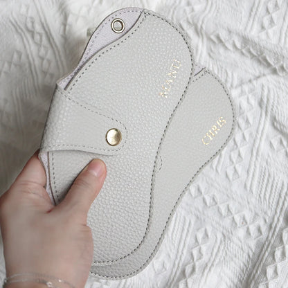 Kawaii Custom Initials Sunglasses Pouch 🌈✨ Cute PU Leather Glasses Case for Stylish Travel 🕶️🎀 Personalized Gift!