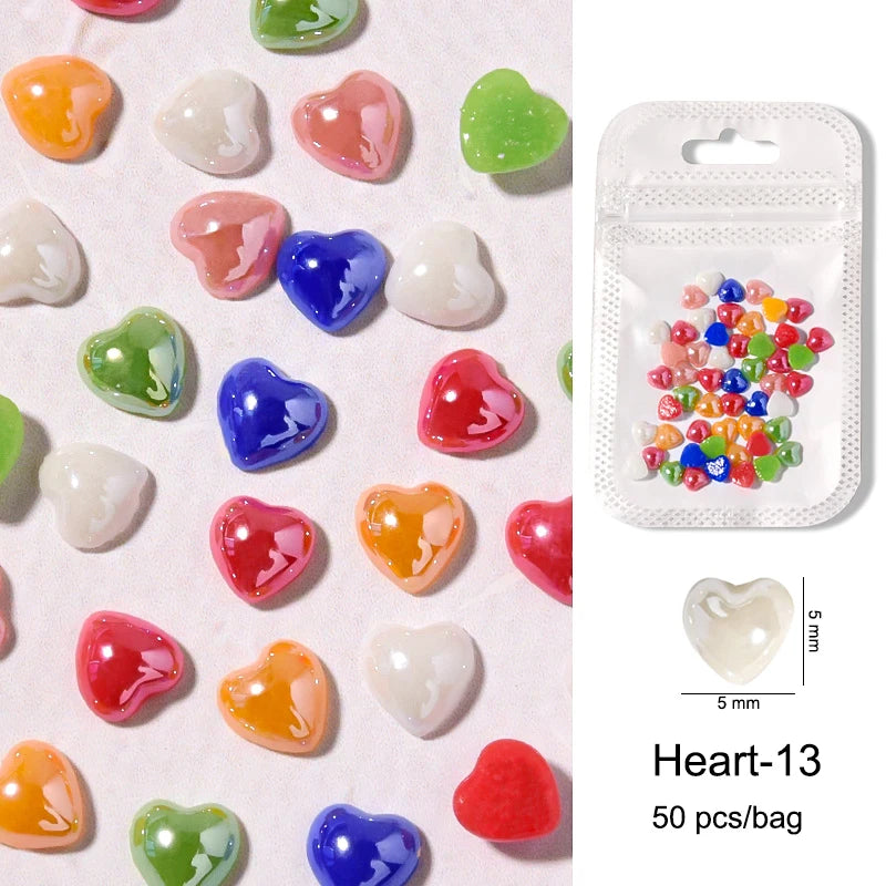 Cute Kawaii 3D Bear Bow Nail Art Charms ✨🎀 - 30pcs Macaron Matte Resin Decorations for DIY Nail Designs! 💅🐻