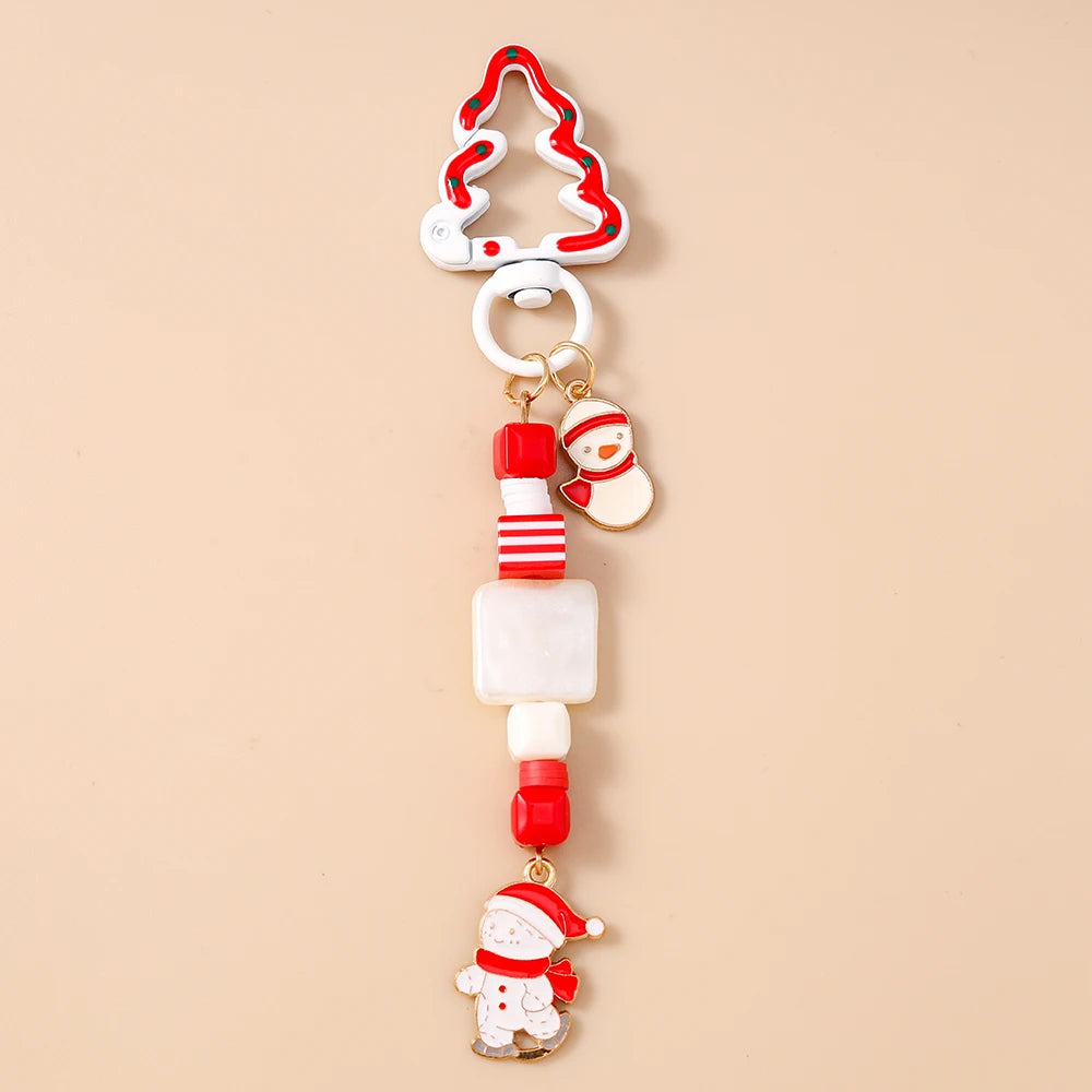 Cute Snowman Christmas Keychain For Women Girls Gift 🎄⛄✨