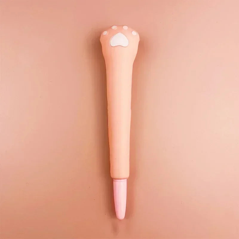 Kawaii 1Pc Adorable Cartoon Fruit Animal Gel Pen 🍓🐻 Soft & Squishy Decompression Stationery for Kids 🎉 0.5mm Fun Writing Tool