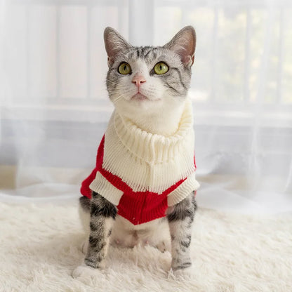 Kawaii Cozy Pup & Kitty Sweater 🐶🐱✨ | Adorable Winter Wear for Small & Medium Dogs!