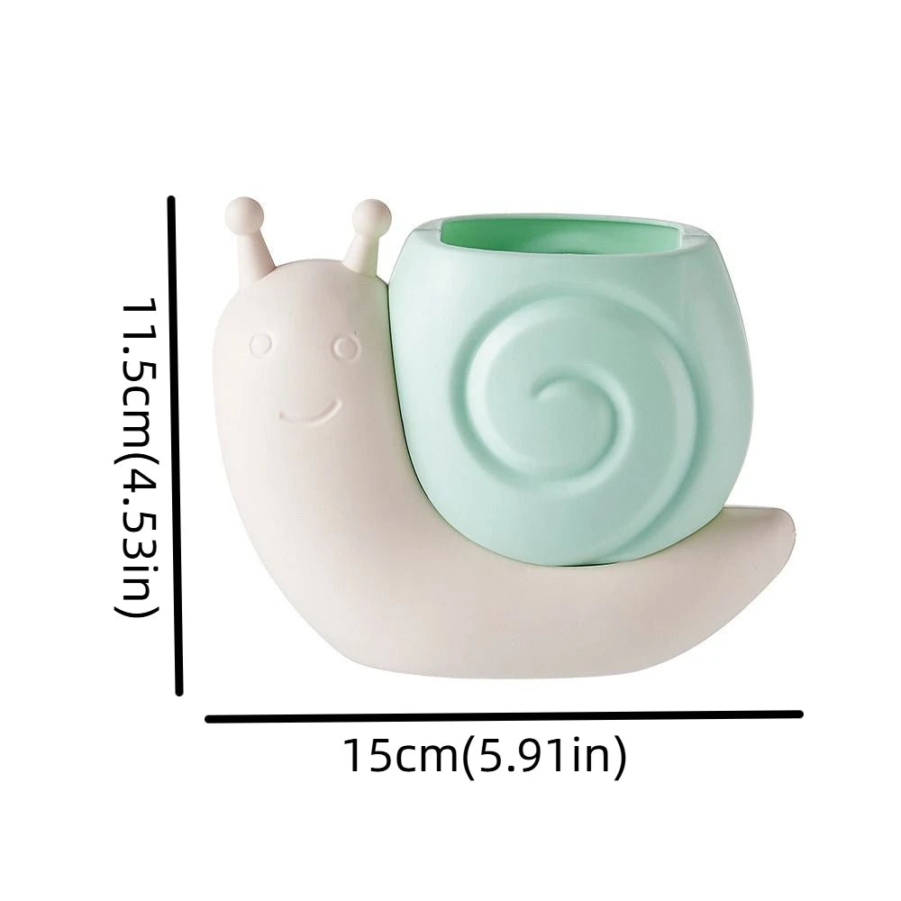 Kawaii Snail & Ice Cream Pencil Holder 🐌🍦 | Cute Multi-functional Desk Organizer for Students ✏️📚