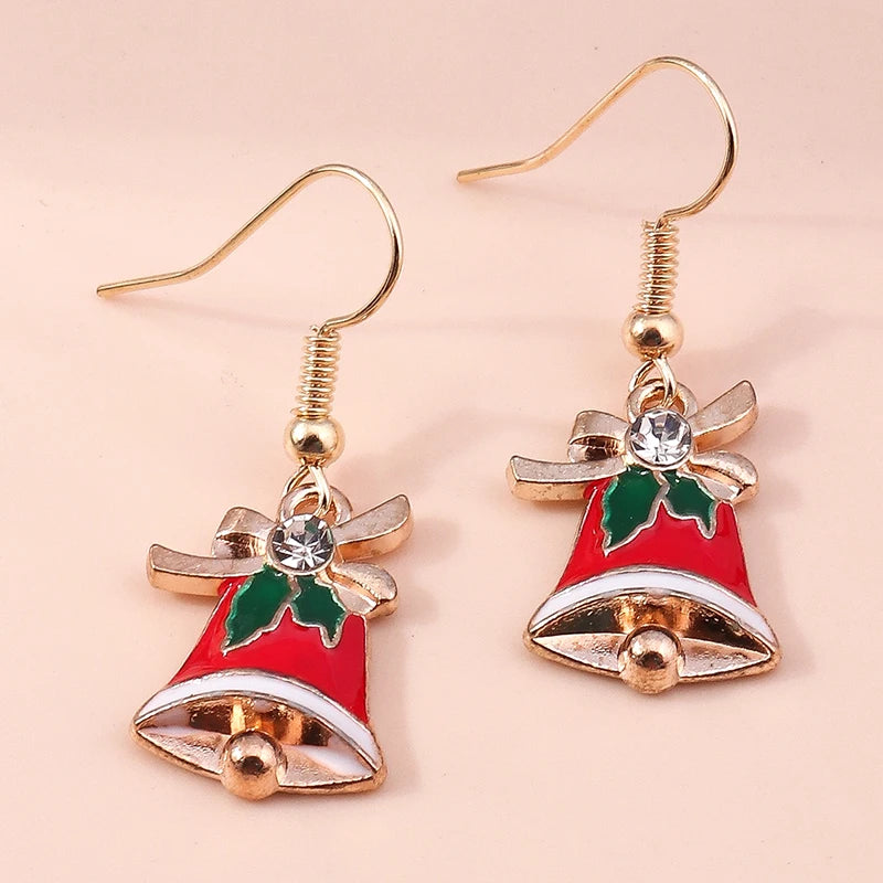 Whimsical Christmas Drop Earrings For Women Tree Deer Santa Dangle Jewelry 🎄✨