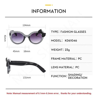 Kawaii Cat Eye Sunglasses for Kids 🐱✨ Cute Bowknot UV400 Eyewear for Girls & Boys 💖 Trendy Summer Shades!