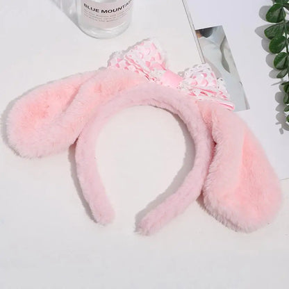 Adorable Cinnamoroll Ears Headband Plush Hair Band Non Slip For Women Girls 🐶✨🎀