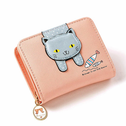 Wallest Women Purse Cute  Anime Wallet  Portable Small Luxury Wallets for Women Clutch Bag Carteras Para Mujer Coin Pocket