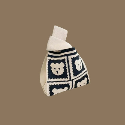 ✨ Cute & Cozy Mini Knot Bag 👜 - Handmade Chic Knitted Tote for Every Occasion! 🌼