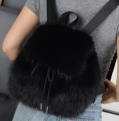 Kawaii Cozy Plush Backpack 🎒✨ | Adorable Large Capacity Women's Bag for Trendy Winter Adventures! ❄️💖