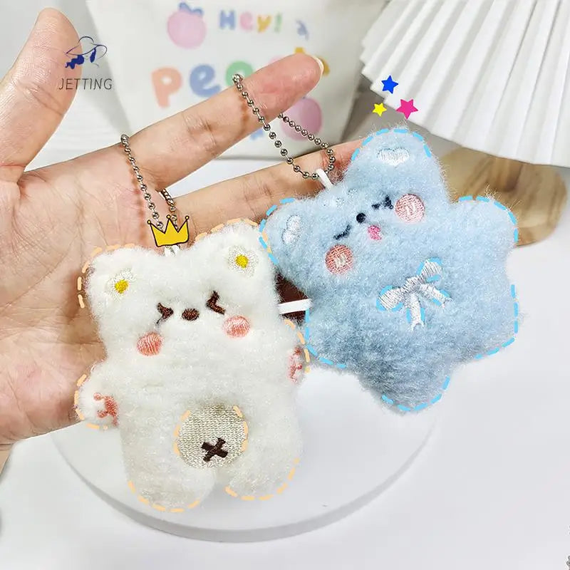 Mini Bear Plushie Keychain 🐻✨ - Adorable Cartoon Charm for Kids' Holiday Cheer! 🎄💕 - Pixie Quill
