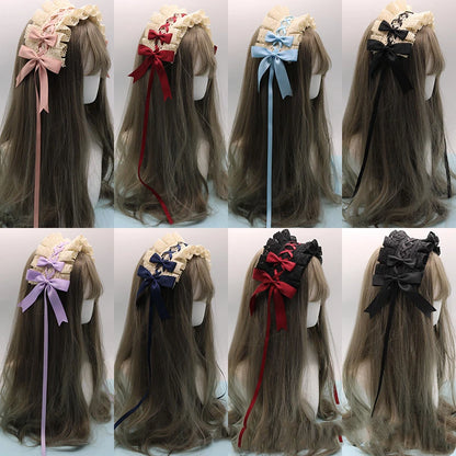 Pastel Bowknot Lace Flower Hair Band Cosplay Accessory Handmade Wholesale 🎀💖