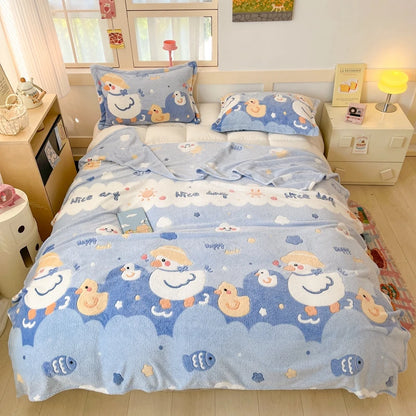 Cute Strawberry Dreams 🍓✨ Cozy Flannel Blanket for Kids - Perfect for Cuddles & Adventures! 🌟🛋️ - Pixie Quill