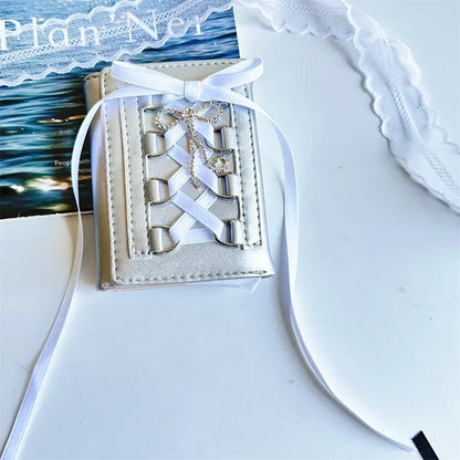 Kawaii Bow Mini Wallet for Women 💖✨ | Cute PU Leather Coin Purse in Y2K Style 🌈 | Adorable Casual Accessory 🎀