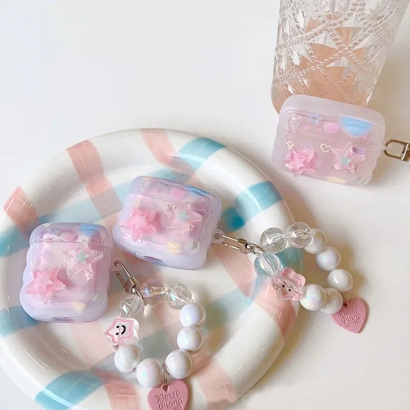 ✨ Adorable 3D Starry AirPods Case 🎶 Cute & Stylish Protection! 🎧💖 - Pixie Quill