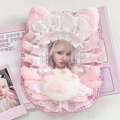 Sweet Lace Photo Card Holder Case For Kpop ID Cards Toploader Sleeve 🃏💖