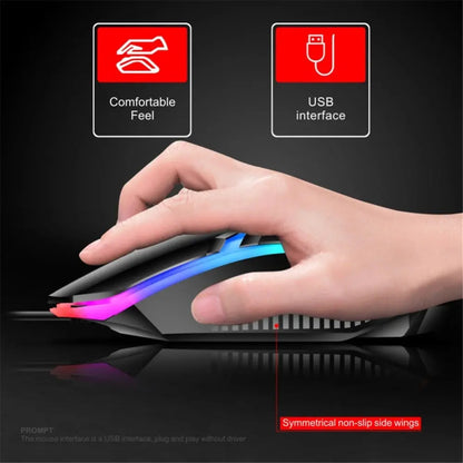 🌈 Kawaii Rainbow Backlit Keyboard & Mouse Set 🌟✨