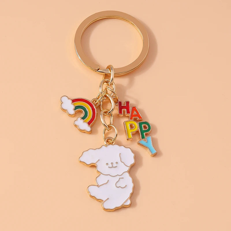 Kawaii Unicorn Horse Enamel Keychain 🦄✨ | Cute Metal Key Ring Pendant for Women & Girls | Perfect DIY Gift for Handbags & Car Keys 🎁💕