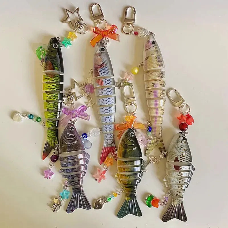 Whimsical Handmade Fish Keychain 🎣🐟✨