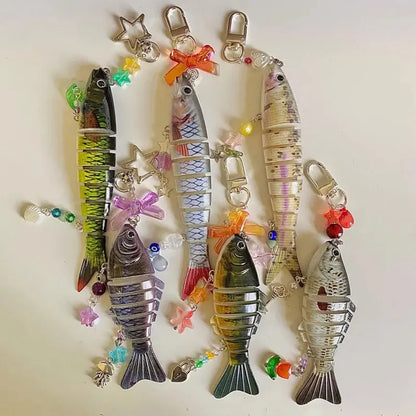 Whimsical Handmade Fish Keychain 🎣🐟✨