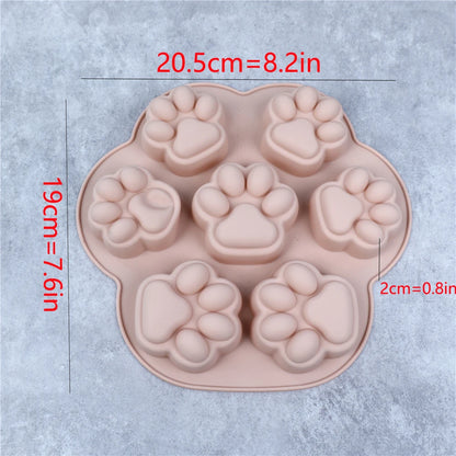 Paw Print Silicone Mold for Dog Cat Treats Candy Fondant Soap 🐾