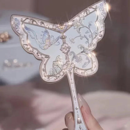 Kawaii Butterfly Makeup Mirror 🦋✨ | Flower Knows 8th Anniversary Handheld Vanity Delight 💖