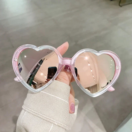 Kawaii Love Heart Polarized Sunglasses 💖✨ | Cute Retro UV400 Eyewear for Trendy Women 🌈🕶️
