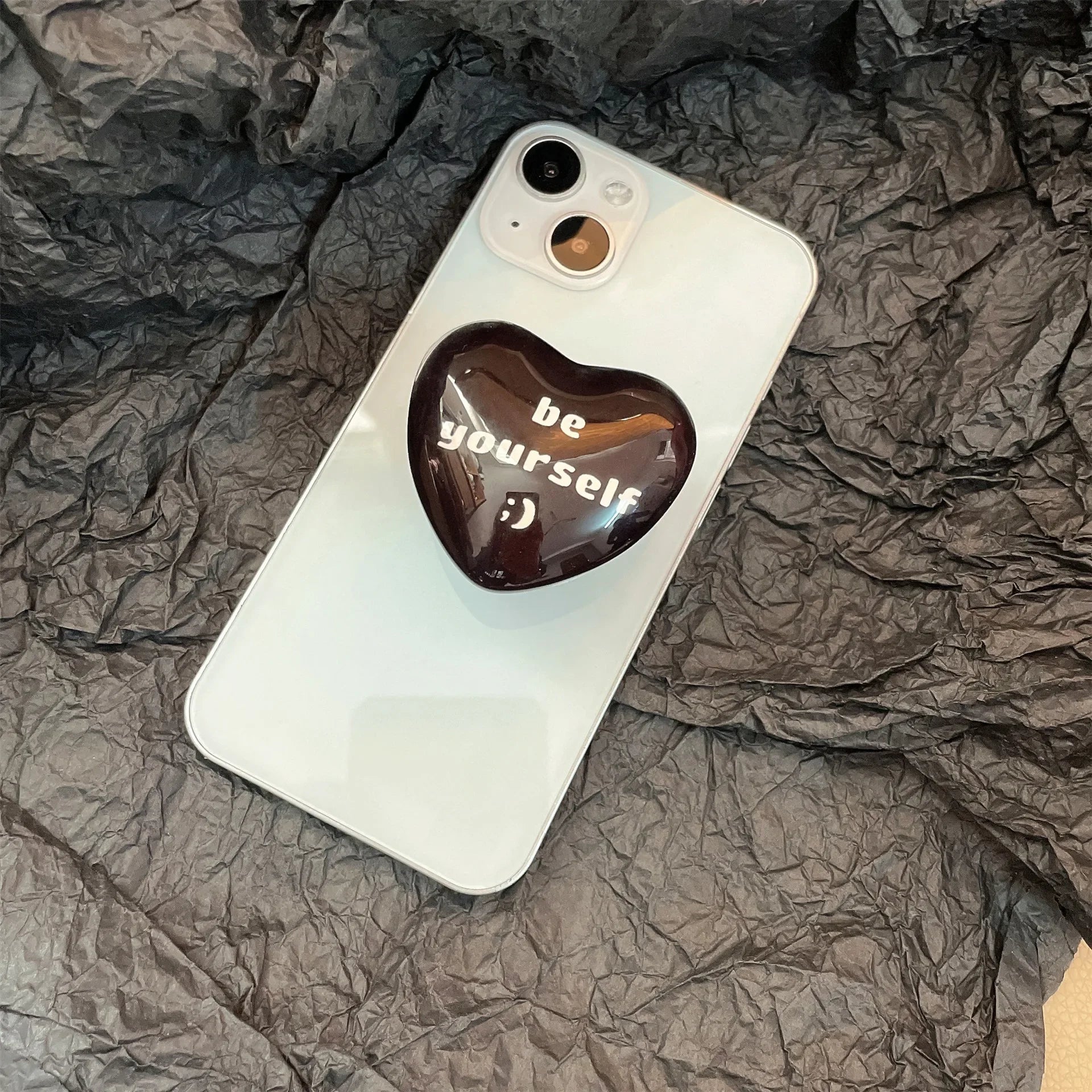 Phone Holder Popular Socket Griptok Finger Grip Bracket Stand Love Heart Ins Style Cute Poping Pink White Cellphone Accessory - Pixie Quill