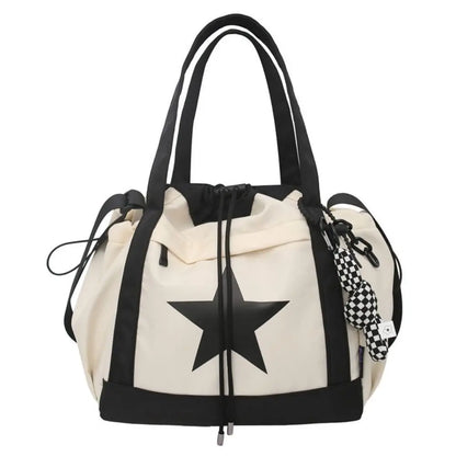 Kawaii Starry Adventure Nylon Crossbody Tote Bag ✨🌟