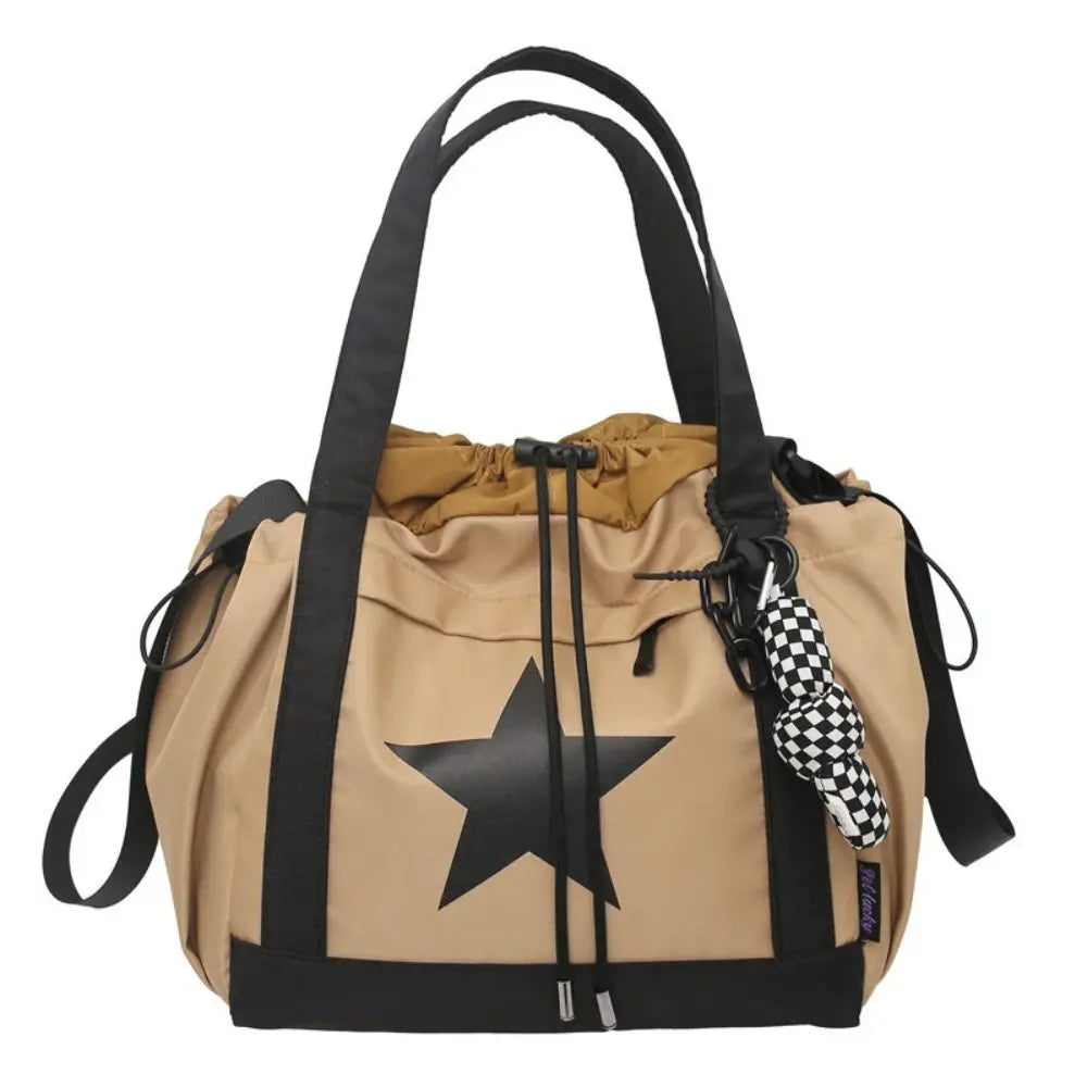 Kawaii Starry Adventure Nylon Crossbody Tote Bag ✨🌟