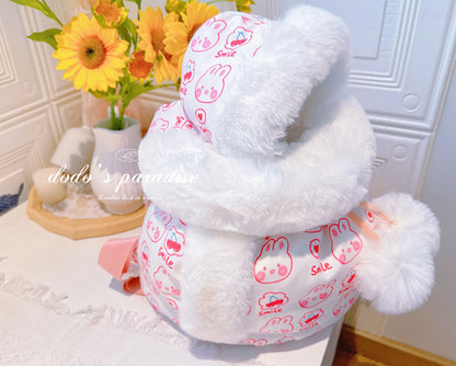 Kawaii Cozy Pet Carrier 🐾✨ | Winter Fur Collar Backpack for Cats & Puppies 🐶❄️