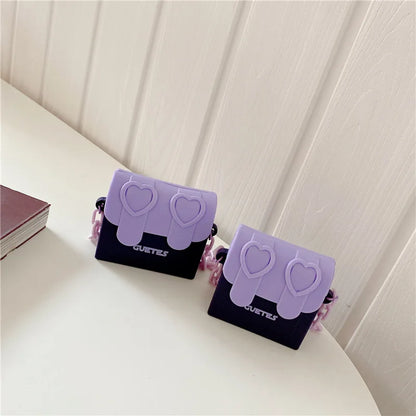 Kawaii Pearl Charm Leather AirPods Case 🎀 | Cute Solid Color Silicone Cover for AirPods 2/3/Pro 🎧✨