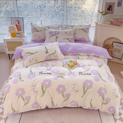 Charming Strawberry Dreamland Duvet Set 🍓✨ Cozy Kawaii Bedding for Sweet Sleep!