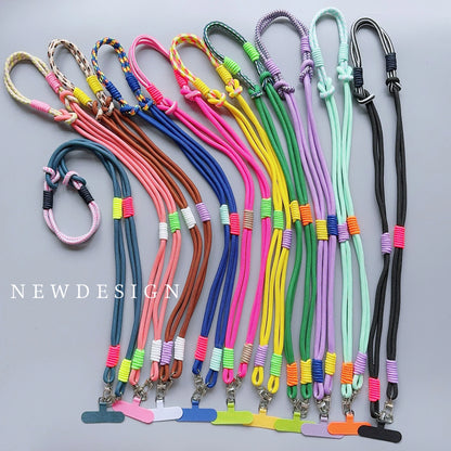 Kawaii Handwoven Phone Lanyard 🌈✨ | Long Crossbody Strap - Sturdy & Cute Anti-Loss Accessory for All! 💖📱